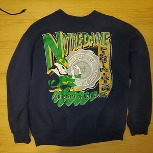 NOTRE DAME vintage super rare crewneck sweater